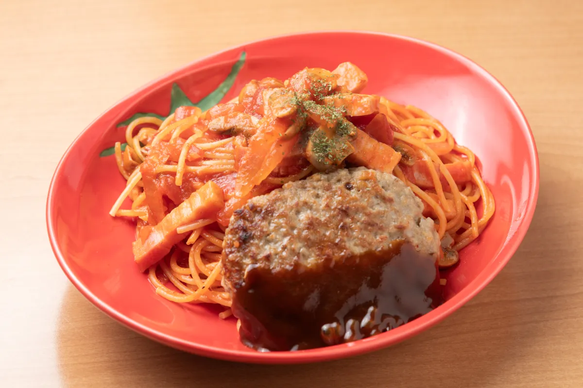 ハンバーグナポリタン
